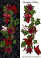 Beautiful Trellis of Flowers with Butterflies Tall Dl