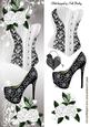 Key to My Heart, with Roses and White Basque Tall Dl
