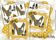 Gold/black Polkadot Shoes with Access 8x8 Mini Kit