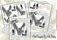 Silver/black Polkadot Shoes with Access 8x8 Mini Kit