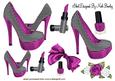 Pink Polkadot Shoes with Access A4