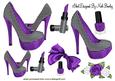 Purple Polkadot Shoes with Access A4