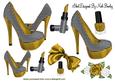 Gold Polka Dot Shoes with Access A4