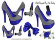 Blue Polka Dot Shoes with Access A4