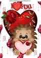 Hedge Over Heels for You! with Hearts and Roses A4