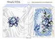 Pretty Blue Roses, Blue Butterflies Folded Book