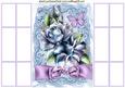 Blue Roses with Lilac Bow French Gatefold