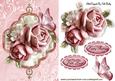 Pink Roses and Pink Butterflies