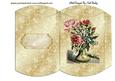 Vintage Flowers in a Vase on a Pillow Box