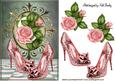 Pink Roses with Pink Sparkle Shoes