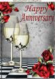 Red Roses and Champagne for a Anniversary A4