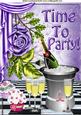 Celebration Time, Time to Party with Champagne A4
