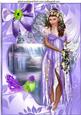 Pretty Faerie in Lilac with Little Bird A4