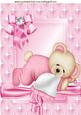 Little Sleepy Teddy with a Blanket A4