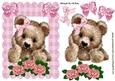 Cuddly Brown Bear with Pink Bow