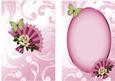 Pretty Fan with Pink Roses A5 Insert
