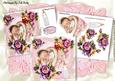 Sweet Vintage Baby Girl with Roses 8x8 Mini Kit