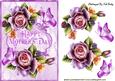 Lilac and Peach Roses for Mothers Day