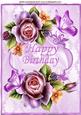 Lilac and Peach Roses for a Birthday A4