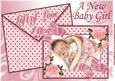 Sweet Dreams Baby Girl on Card & Envelope A4