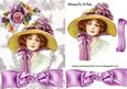 Pretty in a Bonnet with Big Bow & Roses