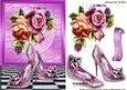 Summer Roses with Pink Sparkle Shoes