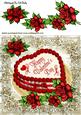 Valentine Cake with Red Roses 8x8