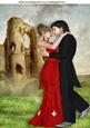 Ruins of a Castle and Couple in Love A4