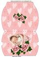 Cute Little Baby Girl with Pink Roses Pillow Box