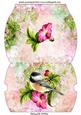 Little Bird on a Branch with Flowers Pillow Box
