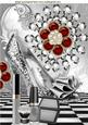 Diamond with Sparkle Shoe and Silver Makeup A4