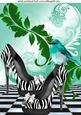 Elegant Stripe Shoes with Pretty Bird A4