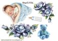 Vintage Baby Boy with Roses