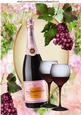 Lovely Glasses of Red Wine with Grapes A4