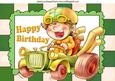 Boy Racer in Green Check Frame A4