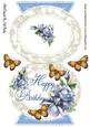 Blue Roses for Birthday Quick Card