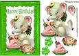 Happy Birthday to Me! Ele in Green Frame