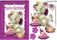 Happy Birthday to Me! Ele in Pink Frame