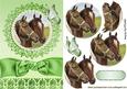 Beautiful Vintage Horse in Ornate Frame
