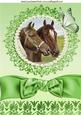 Beautiful Vintage Horses in Ornate Frame A4