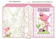 Little Pink Bird in the Garden Folded Book