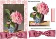 Pink Rose in a Vase with Bow