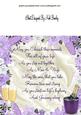 Our Wedding with Lilac Wedding Cake 8x8 Insert
