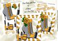 Gold Stripe Boots with Makeup 8x8 Mini Kit