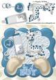Ten Little Toes, Baby Boy with Bottle 8x8