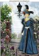 Elegant Vintage Lady in a Flower Garden A4