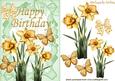 Yellow Daffodils with Gingham Bow