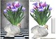 White Swan with Pink/purple Tulips Fantasy