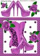 Pretty Pink Basque with Shoes & Roses 8x8