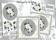 Silver Lace Doilie, White Roses, & Pearls 8x8 Mini Kit